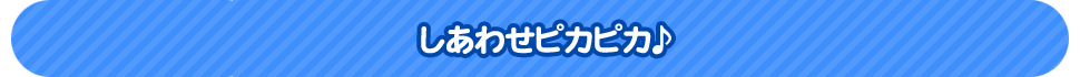 しあわせピカピカ♪