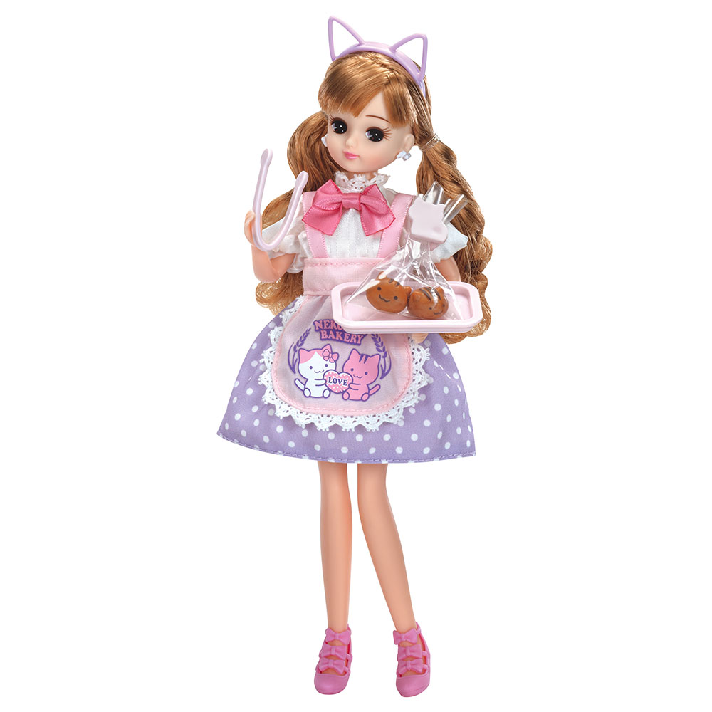 招き猫様 リカちゃん制服セット5セット リボン3個 LW-13 ねこねこベーカリー ドレスセット|商品情報|リカ