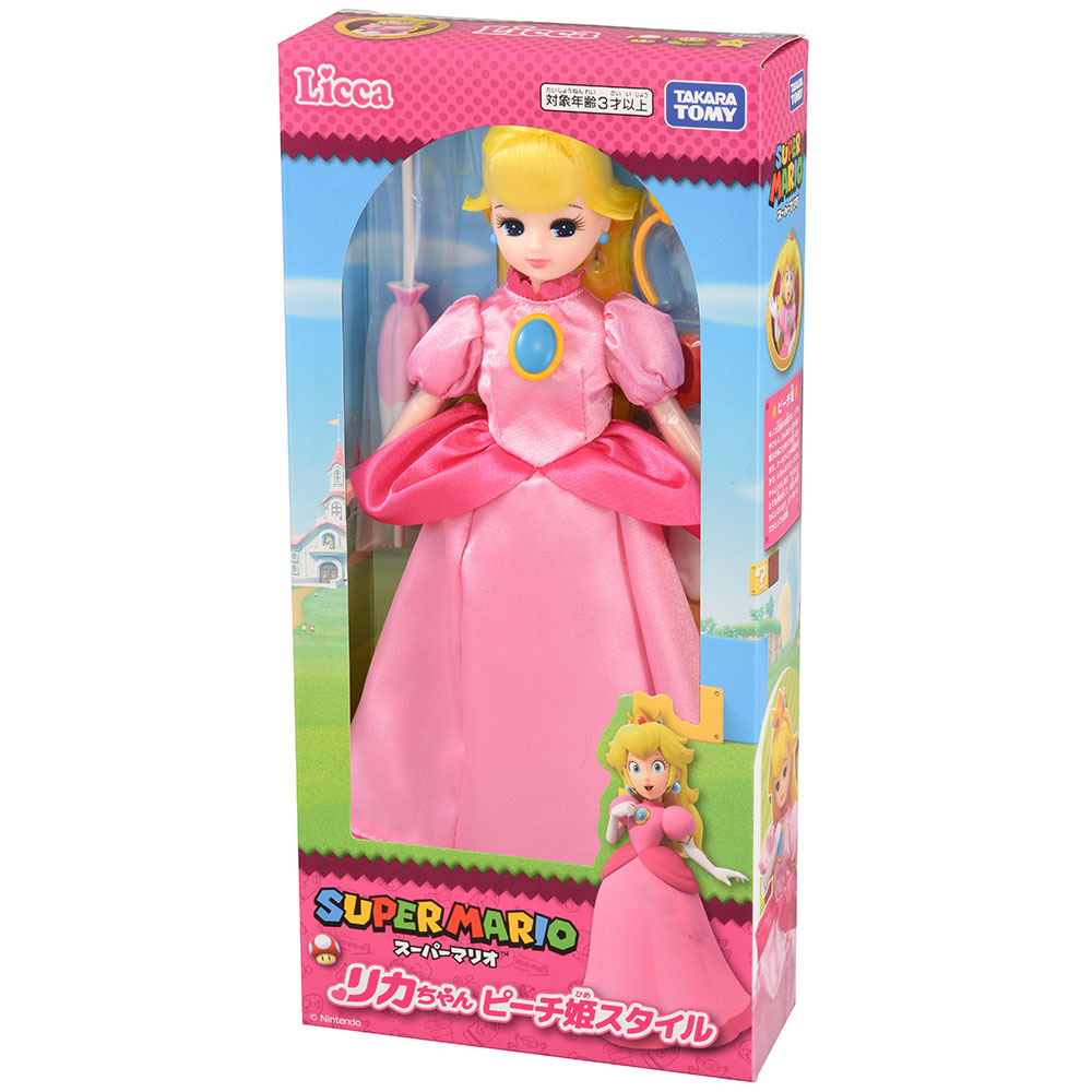スーパーマリオ リカちゃん ピーチ姫スタイル｜商品情報｜リカちゃん