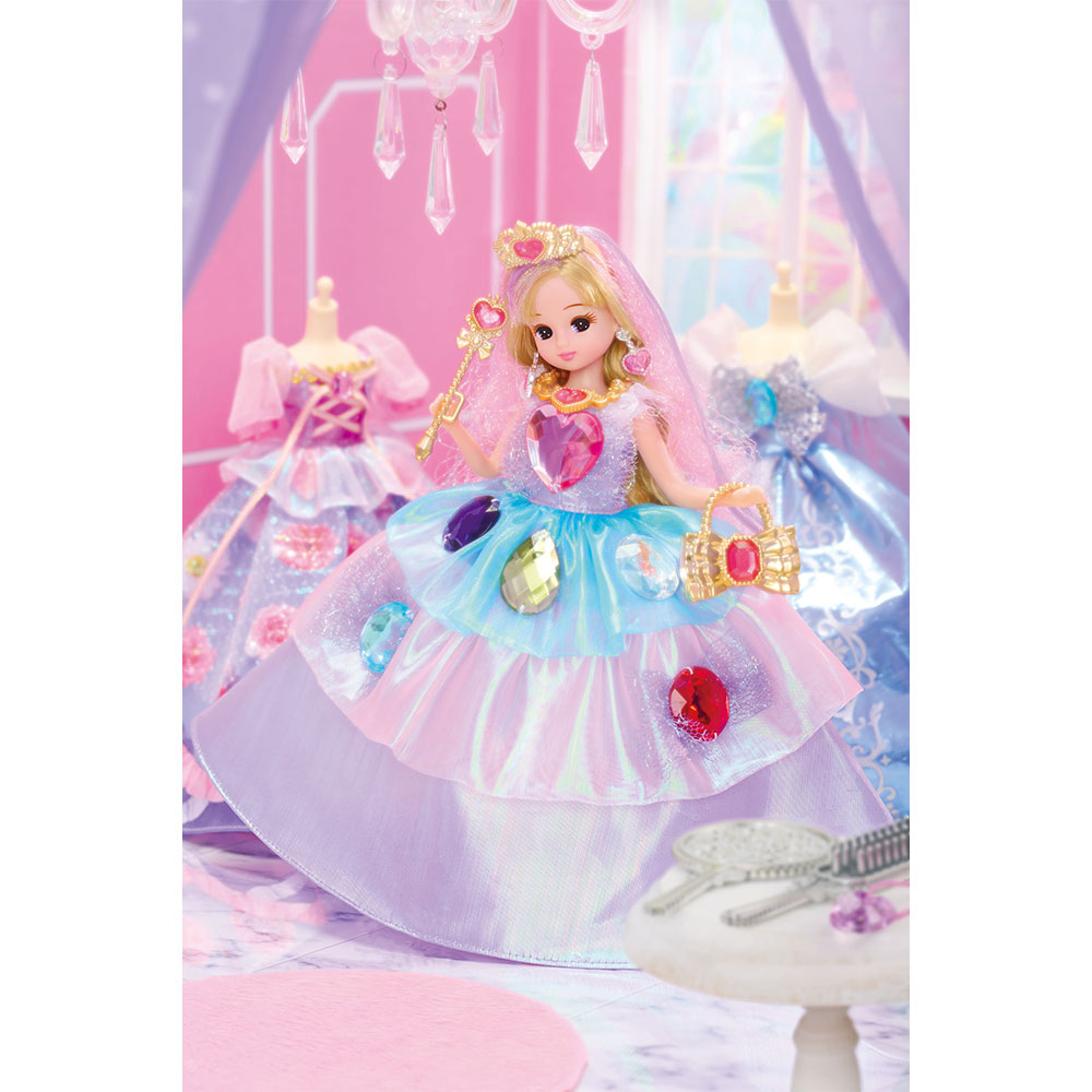 リカちゃんお姫様になる No.55 LD－05 今っぽプリンセス にじいろジュエルリカちゃん｜商品情報