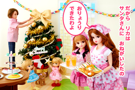 サンタさんに　おねがい♡