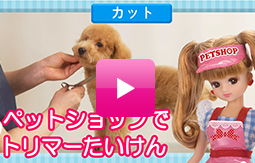 チワちゃんのおともだちをさがせ！リカちゃんの「わんにゃんトリマー　にぎやかペットショップ」