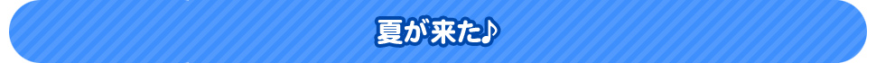 夏が来た♪